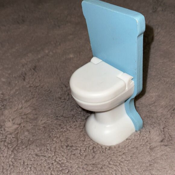 Kidkraft Other - Dollhouse Large Furniture Wood Blue Toilet KidKraft